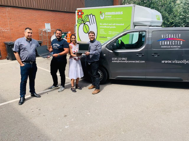 VCW donate IT equipment to Emmaus Bristol