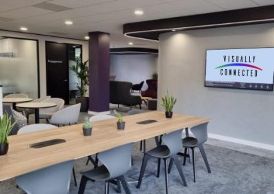 audio visual solutions - digital screen in meeting space