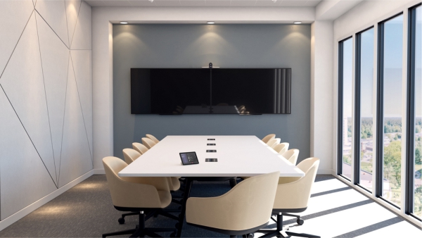 Meeting room technology in a large board room