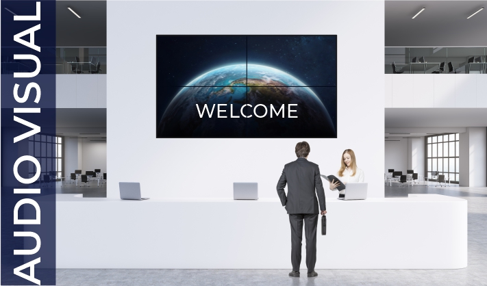 Audio visual services for reception areas Audio visual services for reception areas