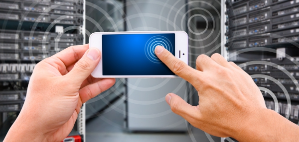 technician using AR for fault fixing Technician using augmented reality to fix a fault.