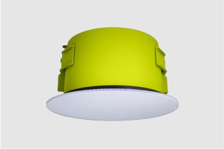 The Soundtube IPD4-CM52-BGM is a Dante IP-addressable in-ceiling speaker with output terminals to connection up to three CM52-BGM speakers.