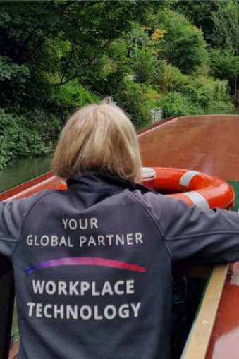 Gallery 53 Sussi enjoying the view of the Kennet and Avon canal on a VCW team day.