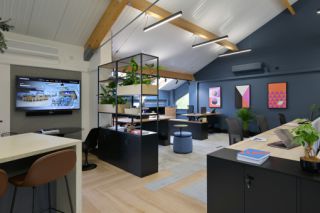 Seamlessly blending technology and style for leading workplace design company