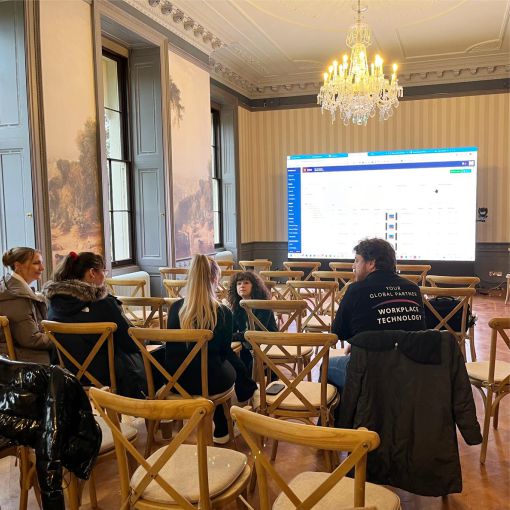 Delivering training on VC signage system Delivering training for VC signage display software.