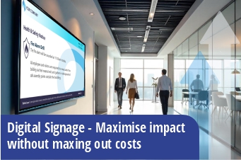 Digital Signage – A low-cost boost for internal communication & branding