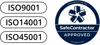 Safecontractor approved. ISO9001, ISO14001 & ISO45001