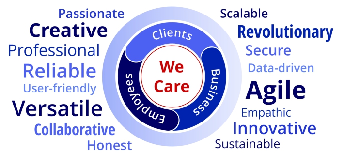 VCwDM values word cloud